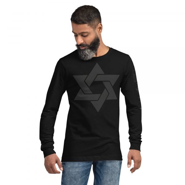 Star of David - Unisex Long Sleeve Tee - Image 4