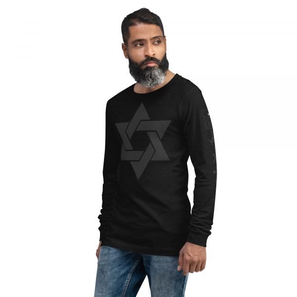 Star of David - Unisex Long Sleeve Tee - Image 3