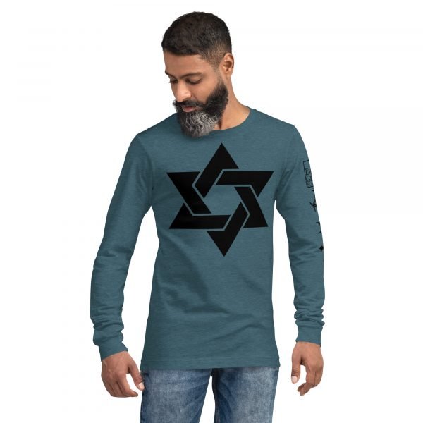 Star of David - Unisex Long Sleeve Tee - Image 14