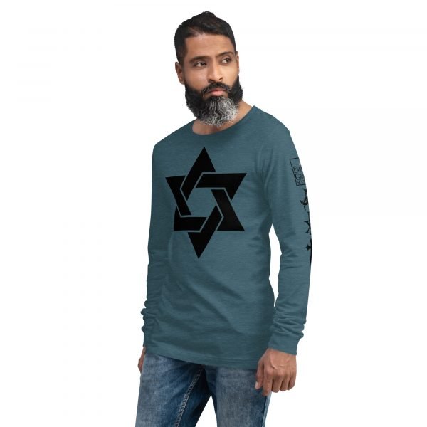 Star of David - Unisex Long Sleeve Tee - Image 15