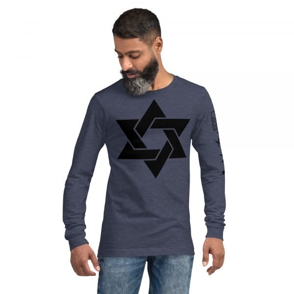 Star of David - Unisex Long Sleeve Tee - Image 12