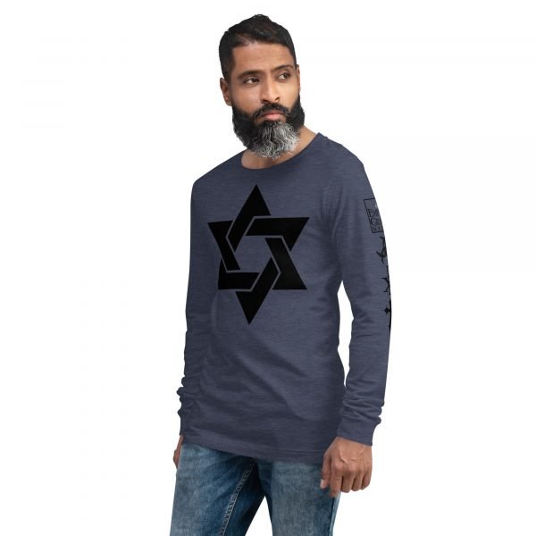 Star of David - Unisex Long Sleeve Tee - Image 13