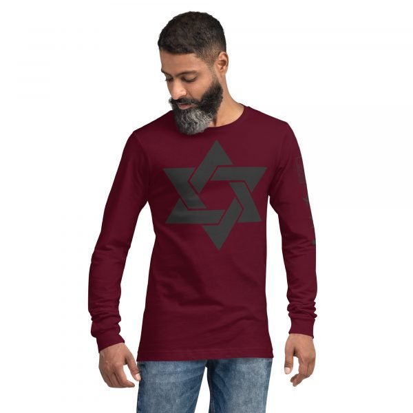 Star of David - Unisex Long Sleeve Tee - Image 8