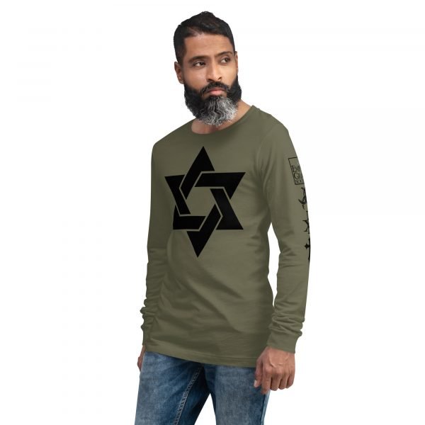 Star of David - Unisex Long Sleeve Tee - Image 16