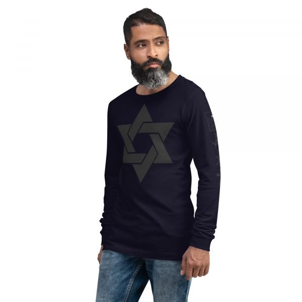 Star of David - Unisex Long Sleeve Tee - Image 7