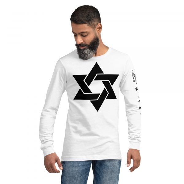 Star of David - Unisex Long Sleeve Tee - Image 19