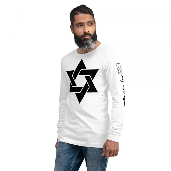 Star of David - Unisex Long Sleeve Tee - Image 20